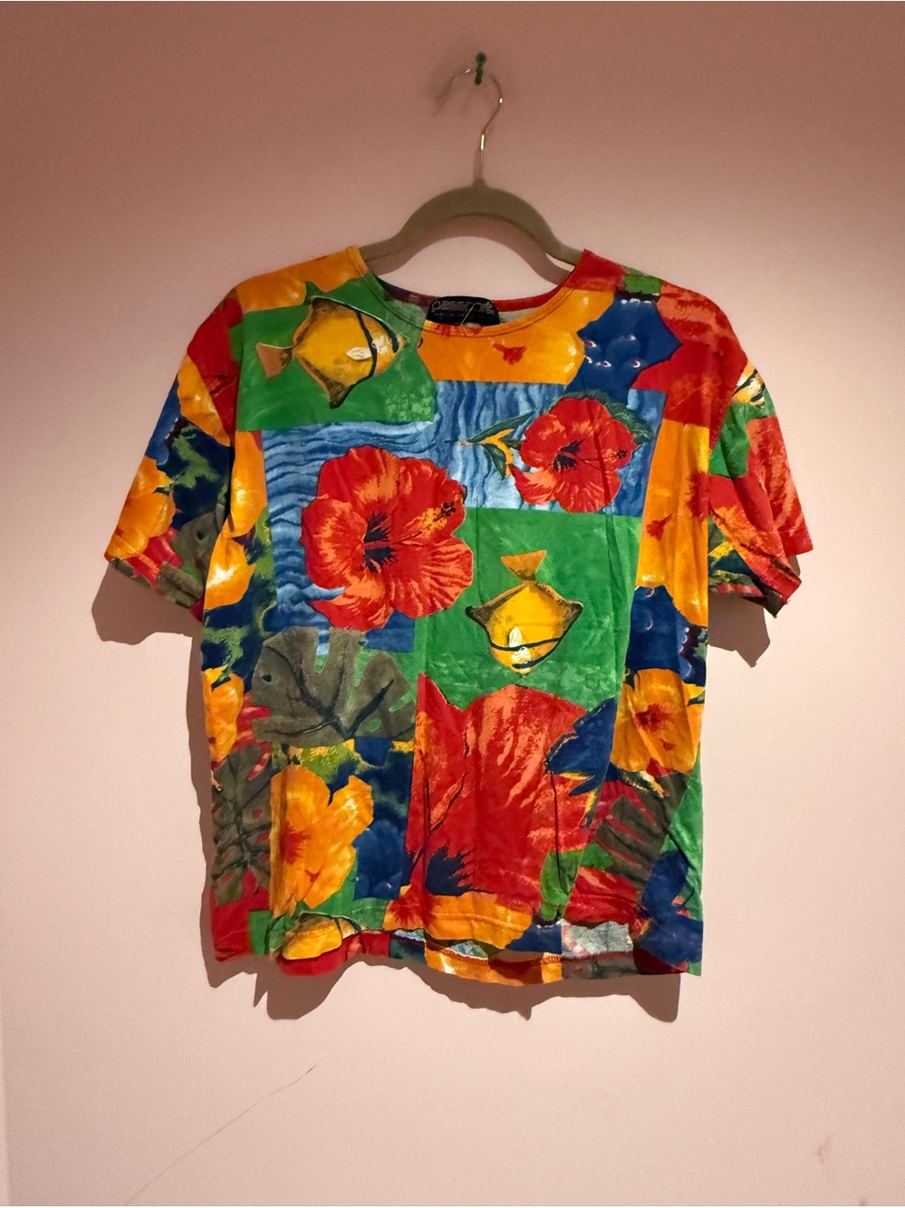 Passport vintage 80s 90s floral top
